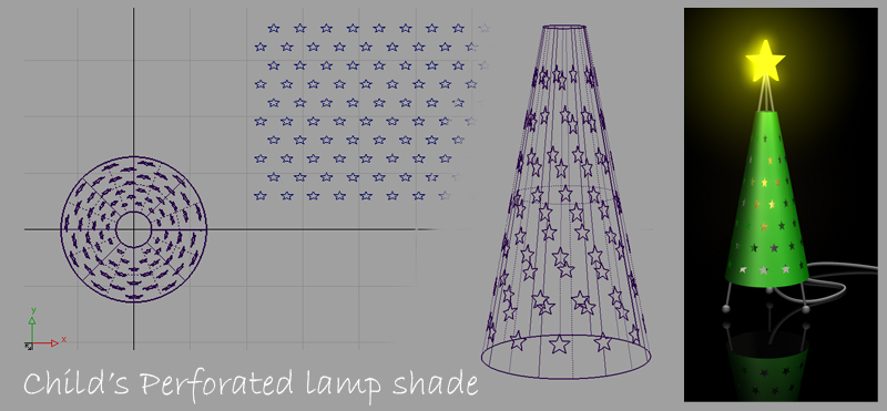 Image of a perforated lampshade